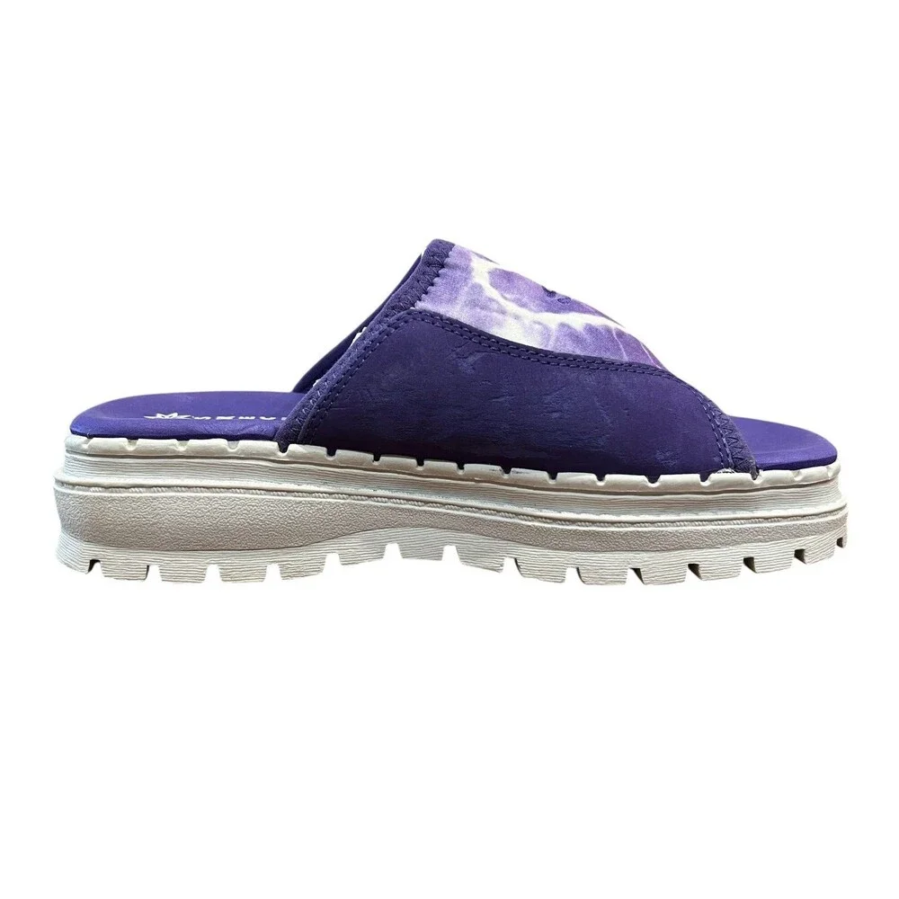 Skechers Girls Purple Tie Dye Platform Slide Sandals  Size 3  Sporty  Chunky